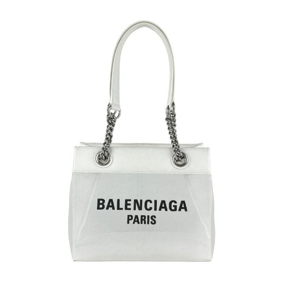 BALENCIAGA White Leather Pouch - Picture 1 of 5
